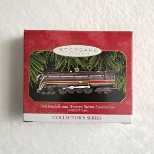 Hallmark 746 Norfolk and Western Steam Locomotive Lionel Train